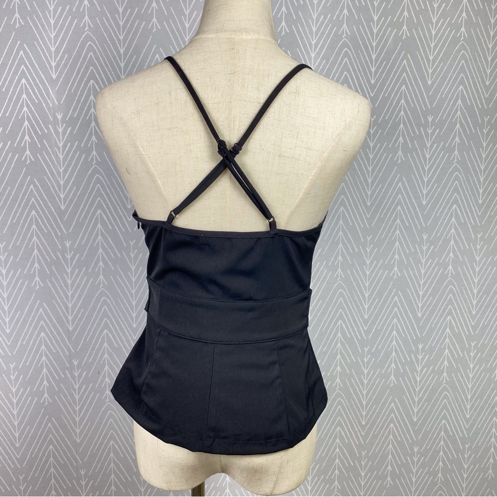 URBAN OUTFITTERS Black Cowl Neck top with built-in belt. NWT - Picture 5 of 10